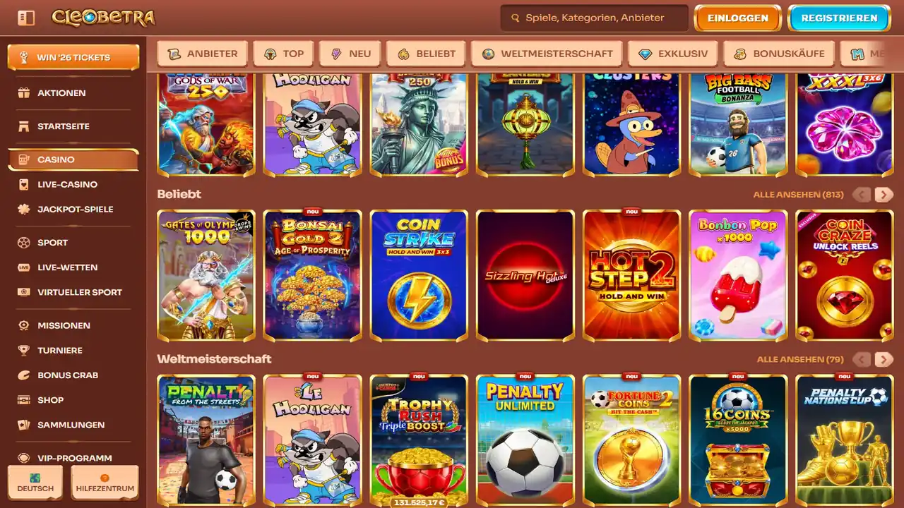 Cleobetra – Casino Lobby Cleobetra Casino Lobby