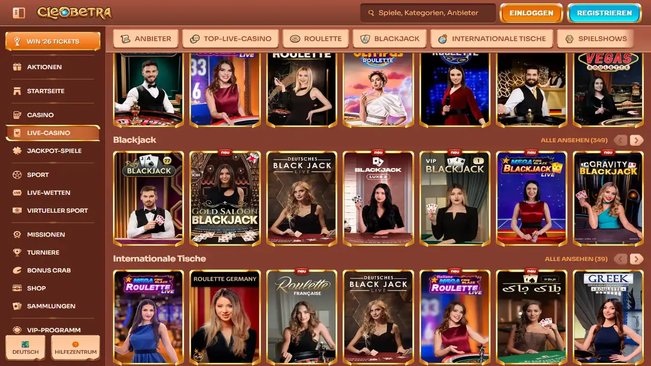 Cleobetra – Live Casino Cleobetra Live Casino