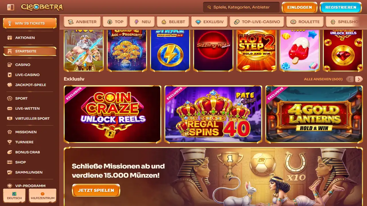 Cleobetra – Startseite (Aktionen) Cleobetra Startseite (Aktionen)