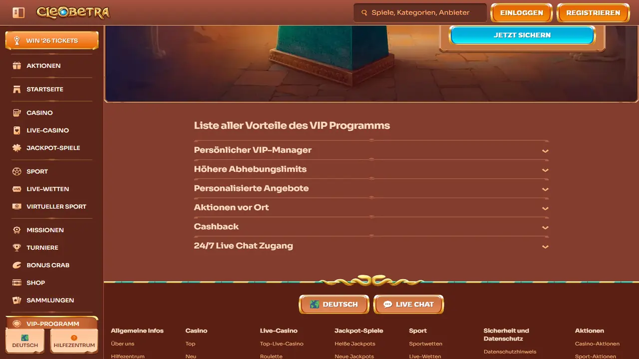 Cleobetra – VIP Programm Cleobetra VIP Programm
